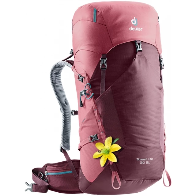 Túrahátizsák DEUTER Speed Lite 30 SL - fekete - maron-cardinal