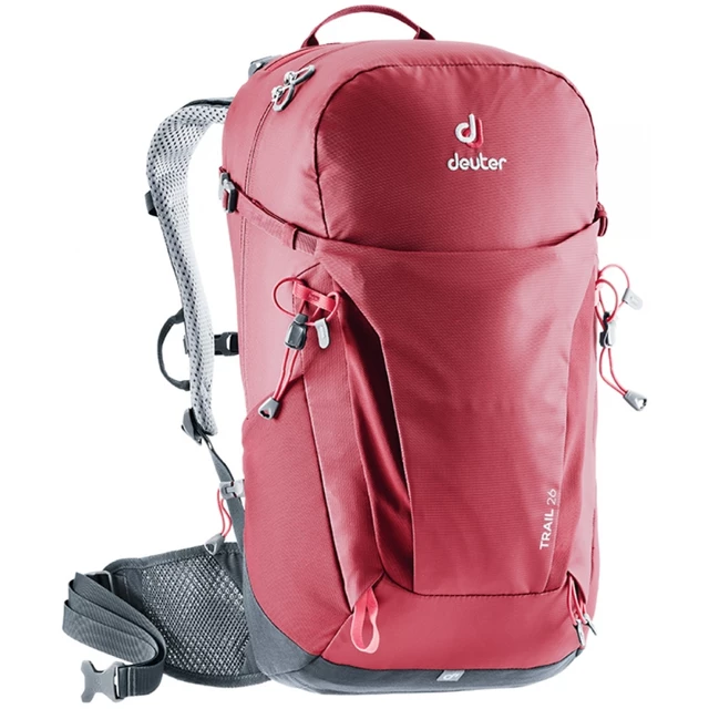 DEUTER Trail 26 Wanderrucksack - steel-khaki - cranberry-graphite