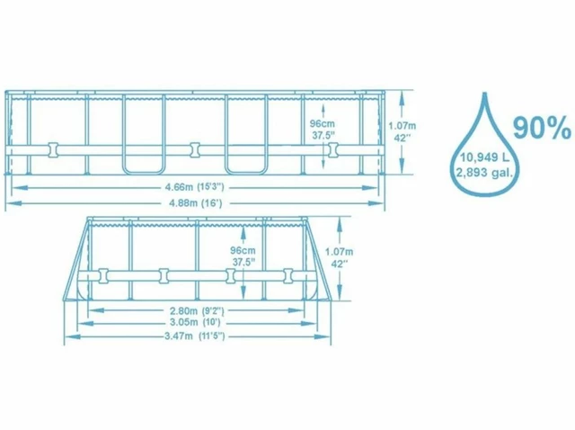 Medence Power Steel Pool 4.18 x 3.05