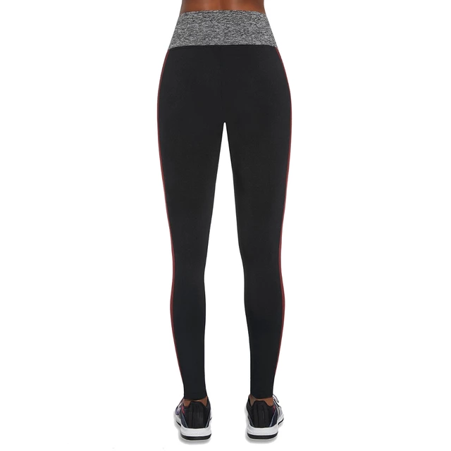 Női leggings BAS BLACK Extreme - fekete-szürke-piros