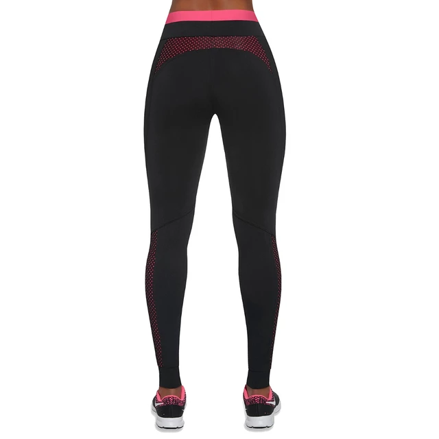 Damskie sportowe legginsy BAS BLACK Inspire - Czarno-różowy