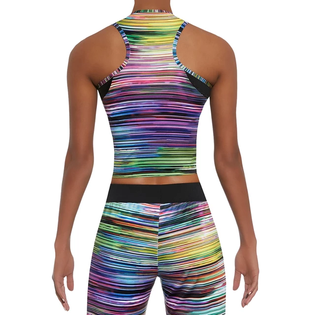 Women’s Sports Top BAS BLACK Tropical-Top 30 - Multi-Coloured