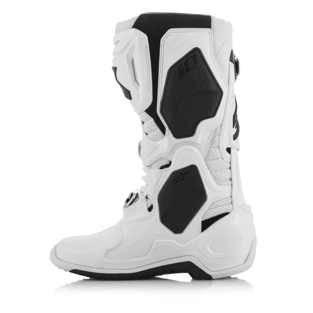 Moto topánky Alpinestars Tech 10 Supervented perforovaná biela