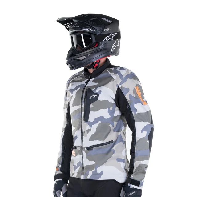 Moto bunda Alpinestars Venture XT maskáčová/oranžová fluo