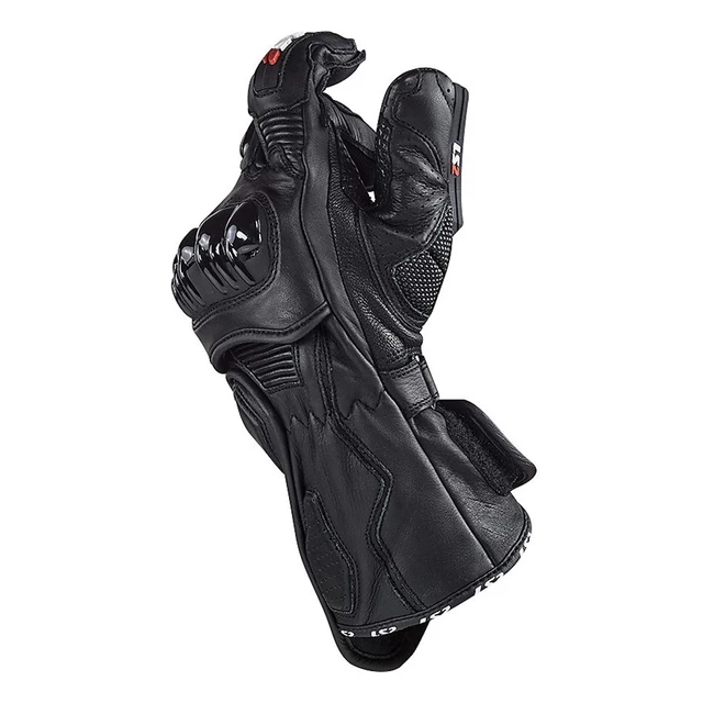 Moto rukavice LS2 Swift Racing Black - černá