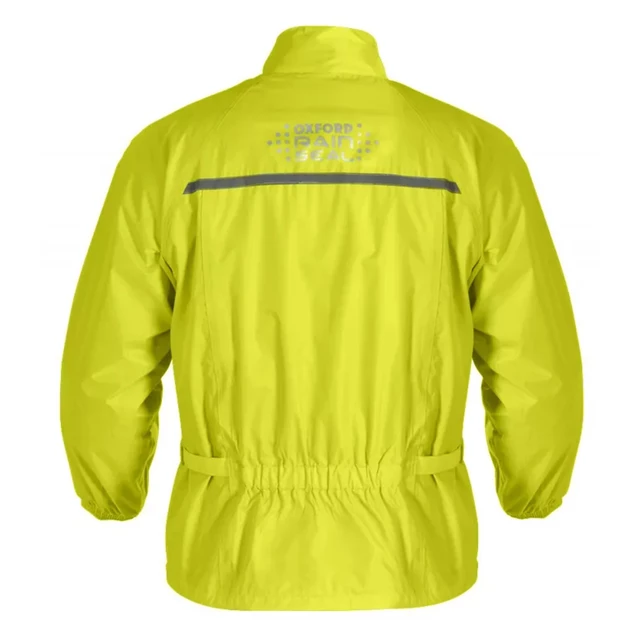 Waterproof Motorcycle Over Jacket Oxford Rain Seal Fluo