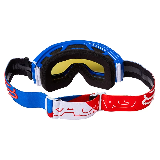 Detské motokrosové okuliare FOX Yth Main Skew Spk OS White Red Blue MX22