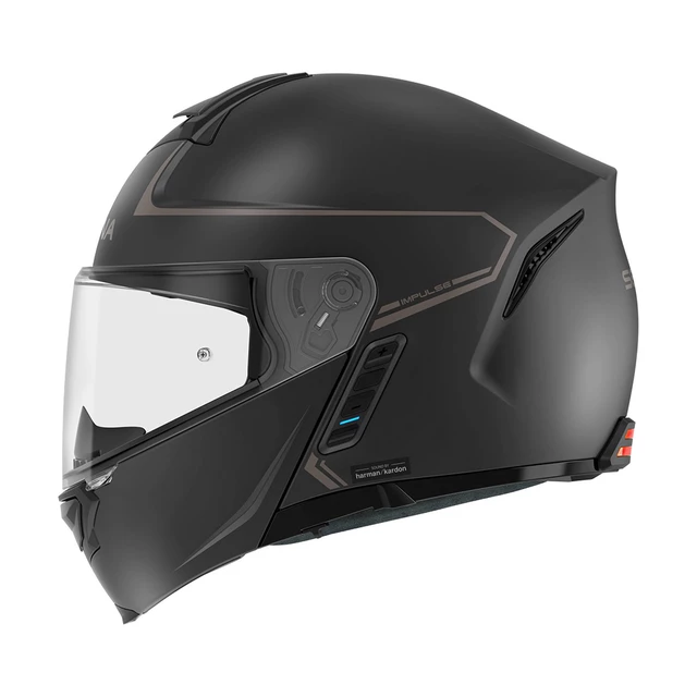 Moto přilba SENA Impulse s integrovaným Mesh headsetem Matt Black - matně černá