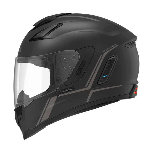 Moto přilba SENA Stryker s integrovaným Mesh headsetem Matt Black