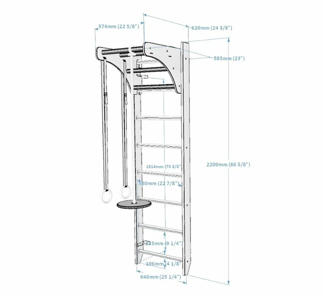 Bordásfal kiegészítőkkel BenchK 111+A204