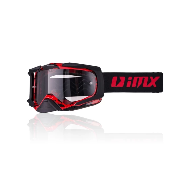 Motocross Goggles iMX Dust Graphic - Blue-Black Matt - Red-Black Matt