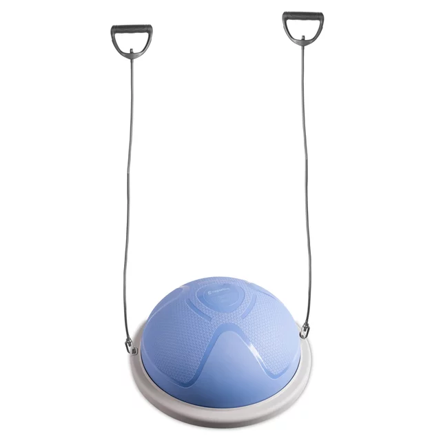 Balanční podložka inSPORTline Dome Compact s gumovými expandéry - růžová - šedo-modrá