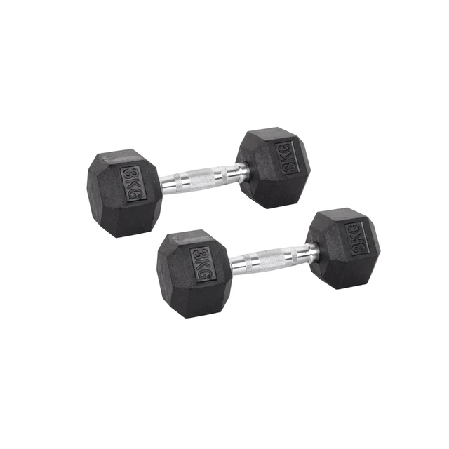 Sada šestihranných činek inSPORTline Hexsteel 2x 3-40 kg