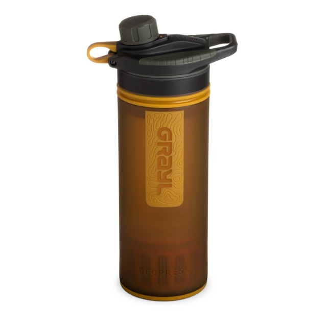 Water Purifier Bottle Grayl Geopress - Coyote Amber