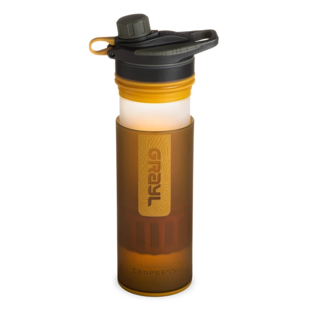 Water Purifier Bottle Grayl Geopress - Coyote Amber