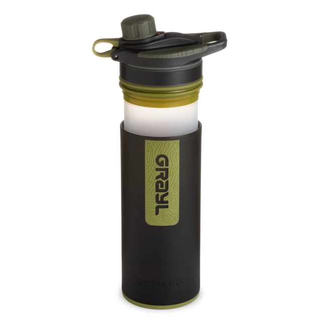 Water Purifier Bottle Grayl Geopress - Camo Black