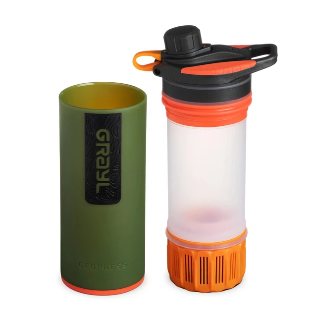 Water Purifier Bottle Grayl Geopress - Coyote Amber