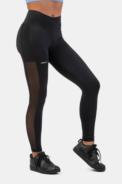 Nebbia fekete hálós leggings "Breathe"