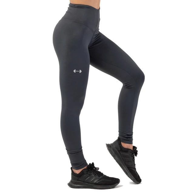 Nebbia Classic Performance magas derekú leggings - fekete - sötét szürke