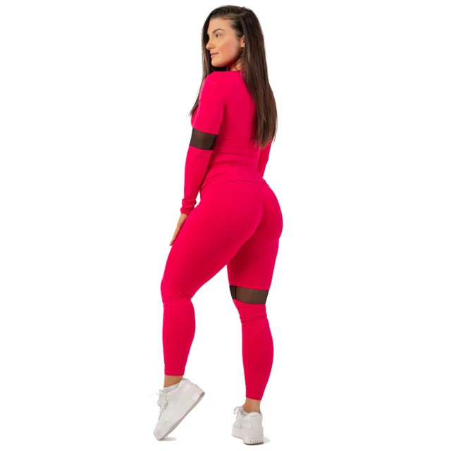 Dámské legíny s vysokým pasem Nebbia Sporty - Pink