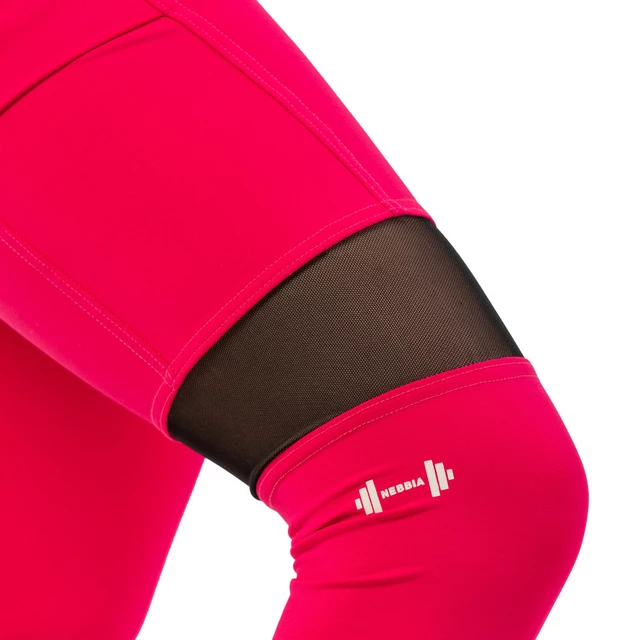 Nebbia leggings Sporty magas derékkal és oldalzsebbel - pink