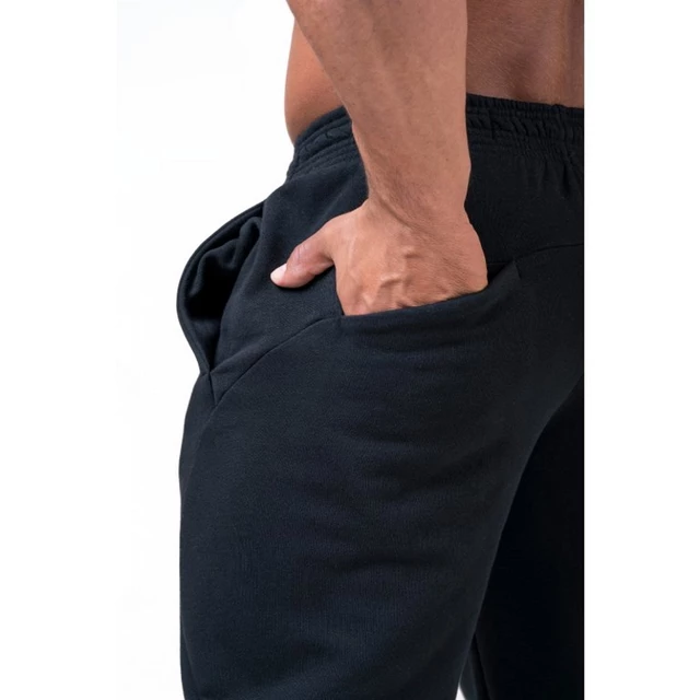 Męskie spodnie dresowe Nebbia Limitless 185 - Czarny