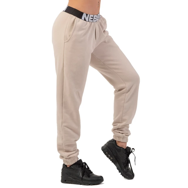 Women’s Sweatpants Nebbia Iconic 408 - Black - Cream