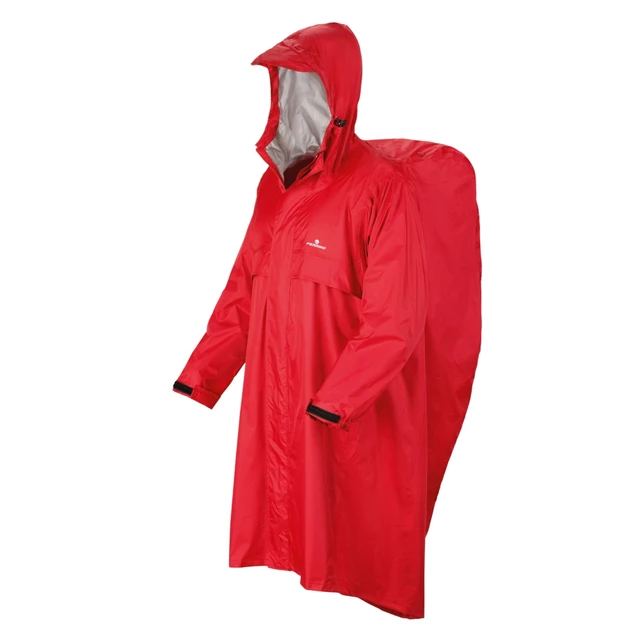 Płaszcz przeciwdeszczowy FERRINO Trekker S/M - Czerwony - Czerwony
