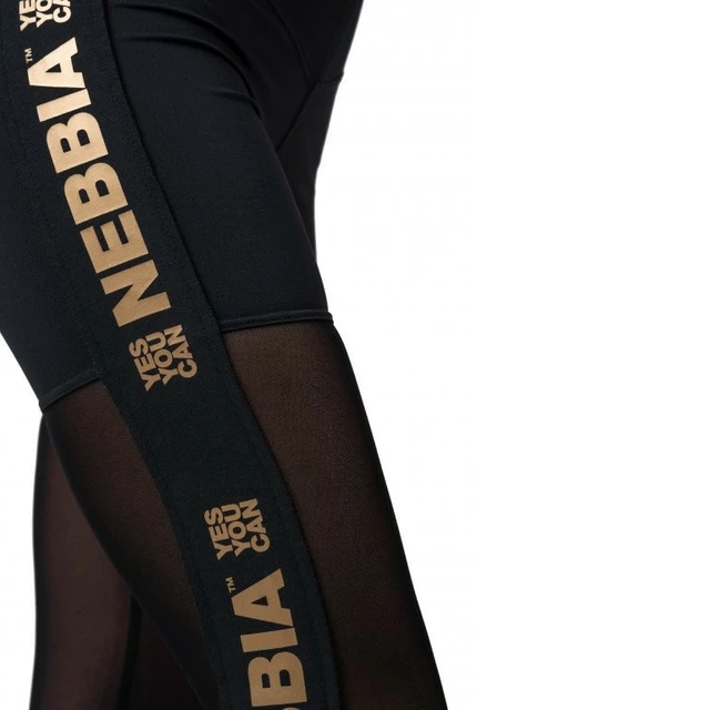 Dámske legíny Nebbia Gold Mesh 829 - Black