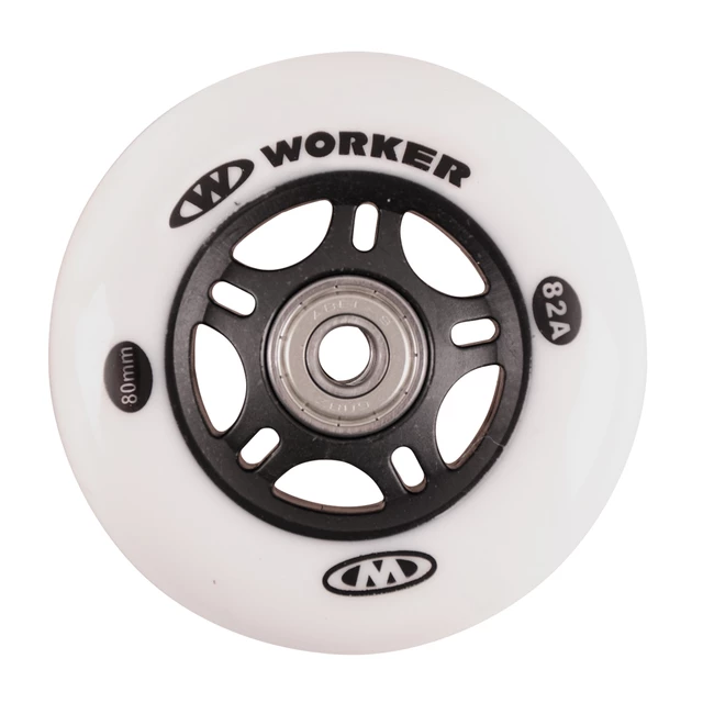 In-line Räder WORKER 80mm und ABEC-7 Lager chrome - Set 4 St.