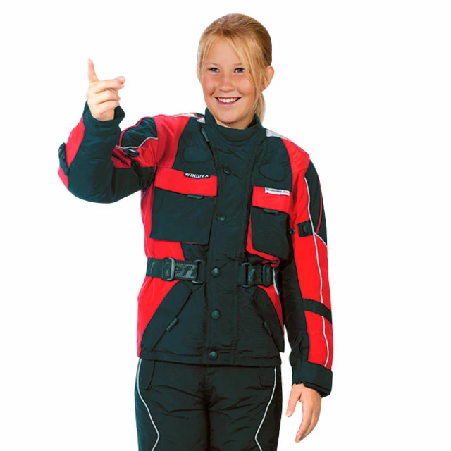 Moto Jacket ROLEFF Kids - Red-Black