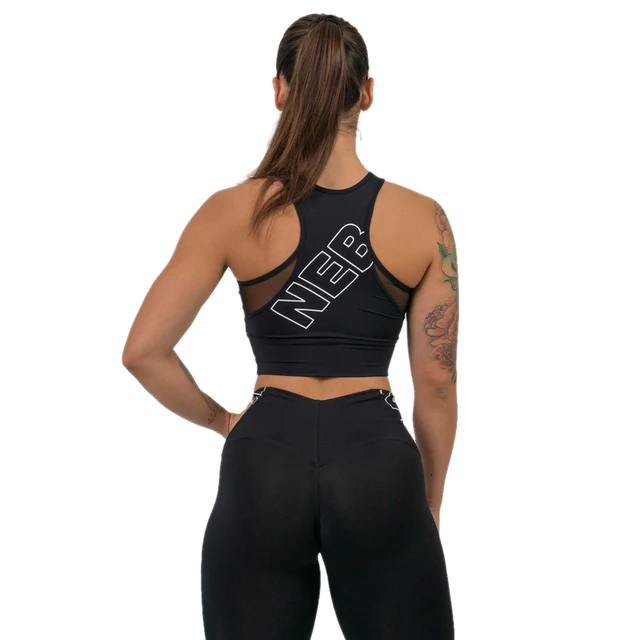 Reinforced Sports Bra Nebbia FIT Activewear 437 - Black