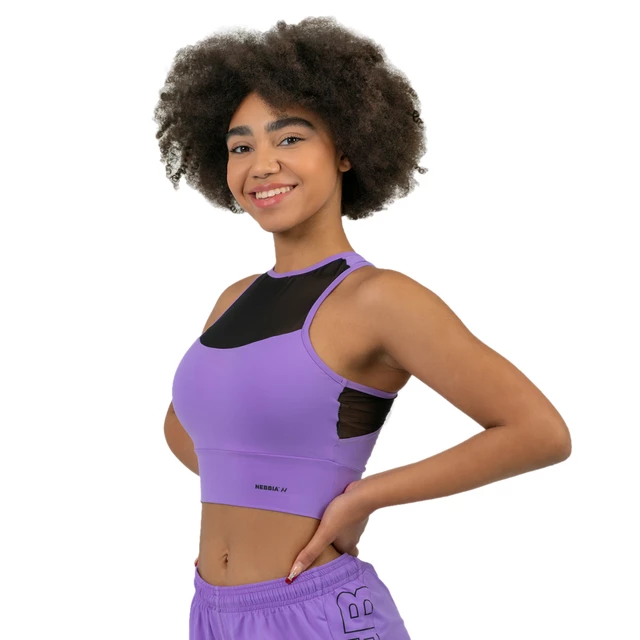 Párnázott sportmelltartó Nebbia FIT Activewear 437 - kék