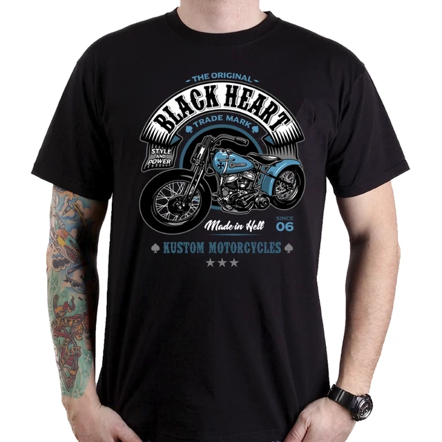 T-Shirt BLACK HEART Style and Power - Black