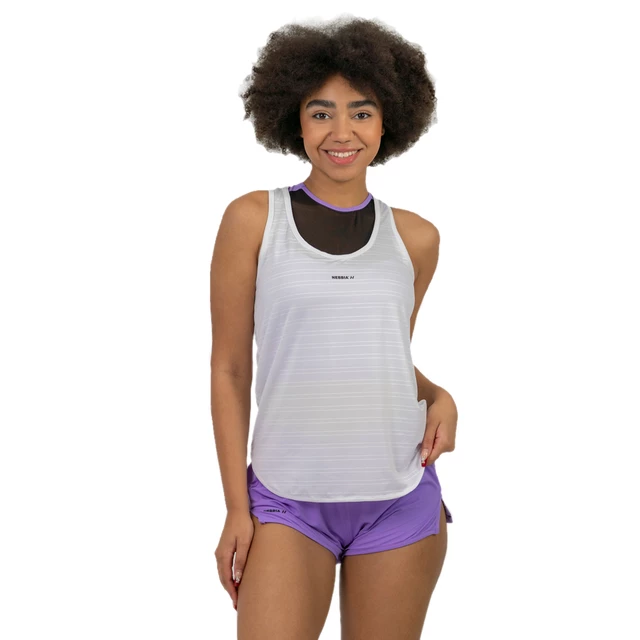 Női sport felső Nebbia "Airy" FIT Activewear 439 - fehér