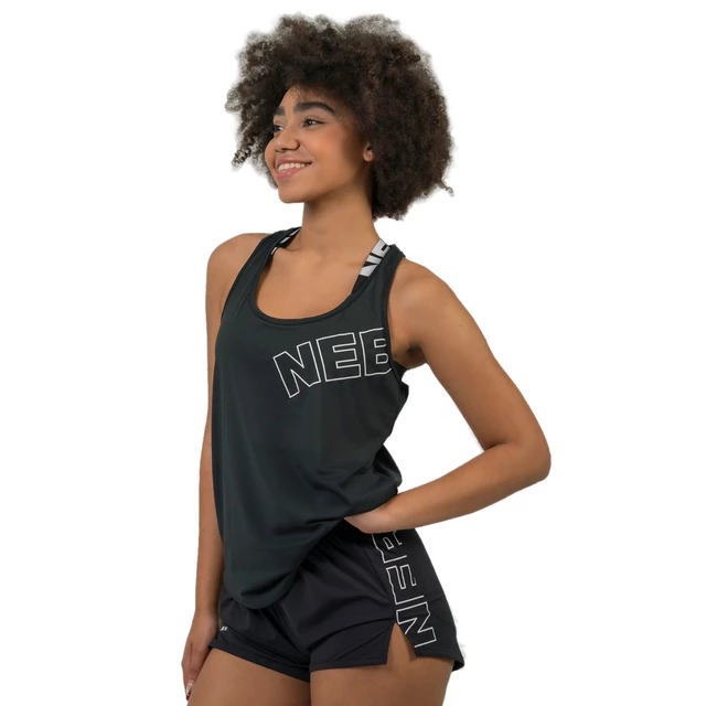 Women’s Tank Top Nebbia “Racer Back” FIT Activewear 441 - Black