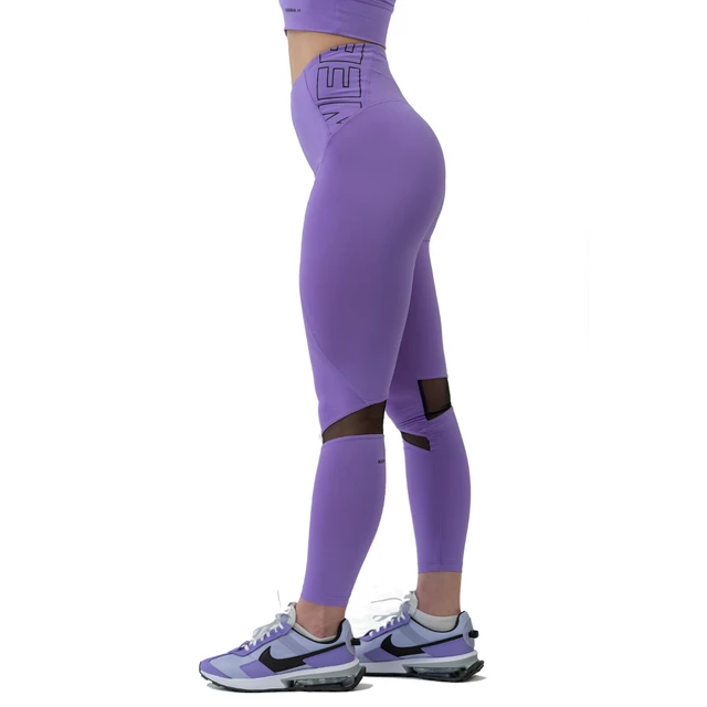 Dámské legíny s vysokým pasem Nebbia FIT Activewear 443 - Lila