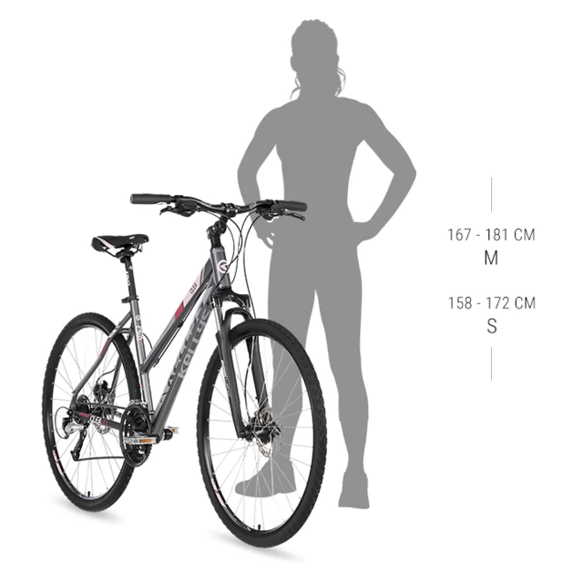 Dámsky crossový bicykel KELLYS CLEA 30 28" - model 2021 - White