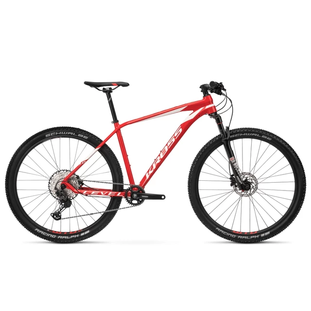 Horský bicykel Kross Level 9.0 29" - model 2020 - červeno-biela