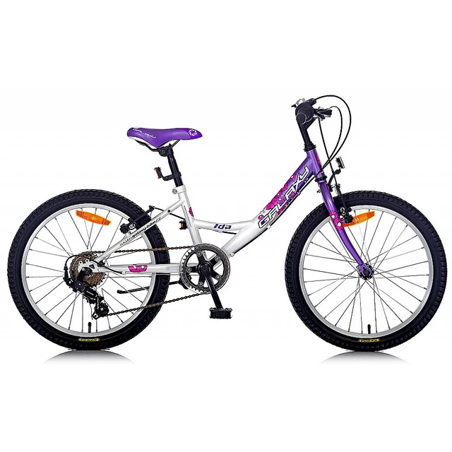 Detský dievčenský bicykel Galaxy Ida 20" - model 2014 - fialovo-biela