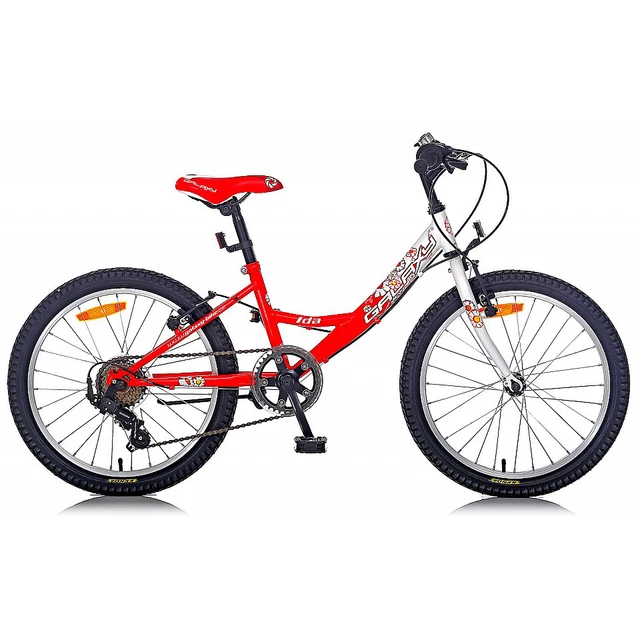 Detský dievčenský bicykel Galaxy Ida 20" - model 2014 - bielo-červená