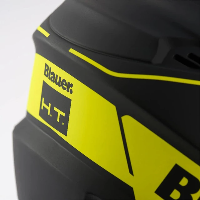 Moto prilba Blauer Brat Black/Fluo Yellow