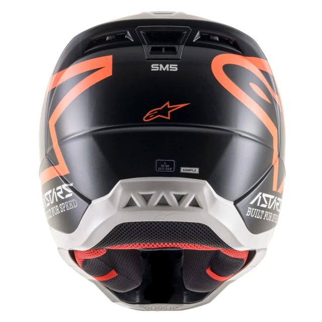 Motorcycle Helmet Alpinestars S-M5 Compass Matte Black/Orange Fluo 2022