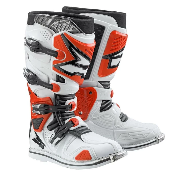 AXO A2 Motocross-Stiefel - weiß-rot