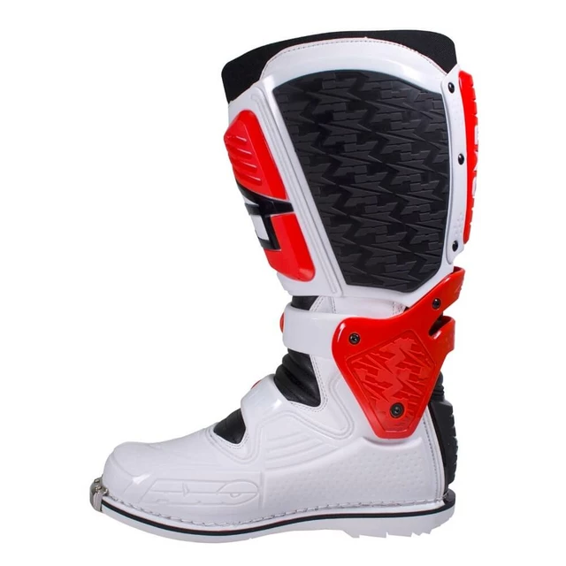 Motocross Boots AXO A2 - White/Red