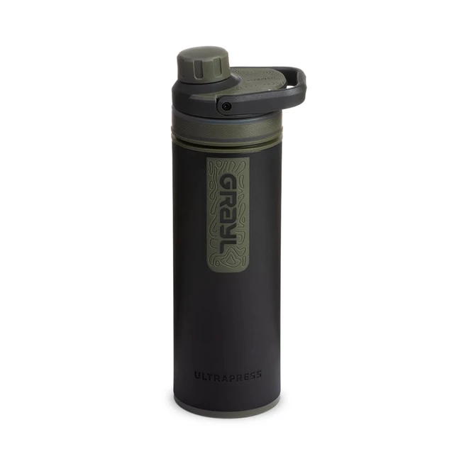 Water Purifier Bottle Grayl UltraPress - Camp Black