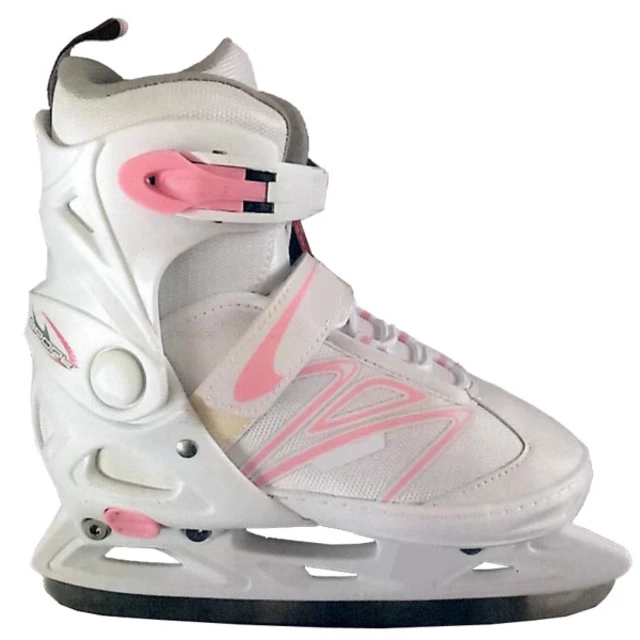 Adjustable Ice Skates Spartan Ice Star - pink-white - pink-white