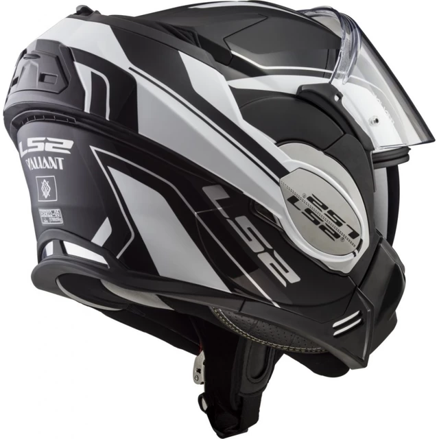 LS2 FF399 Valiant Lumen / H-V Yellow Motorradklapphelm - Nucleus Black Glow Green