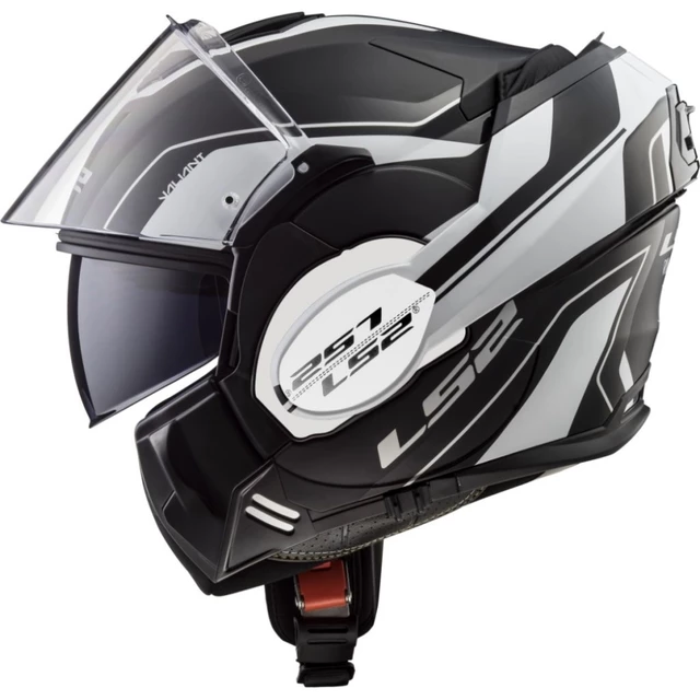 Flip-Up Motorcycle Helmet LS2 FF399 Valiant Lumen / H-V Yellow - Prox Matt Black Titanium