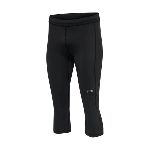 Men’s Compression Capri Pants Newline Core Knee Tights - Black - Black